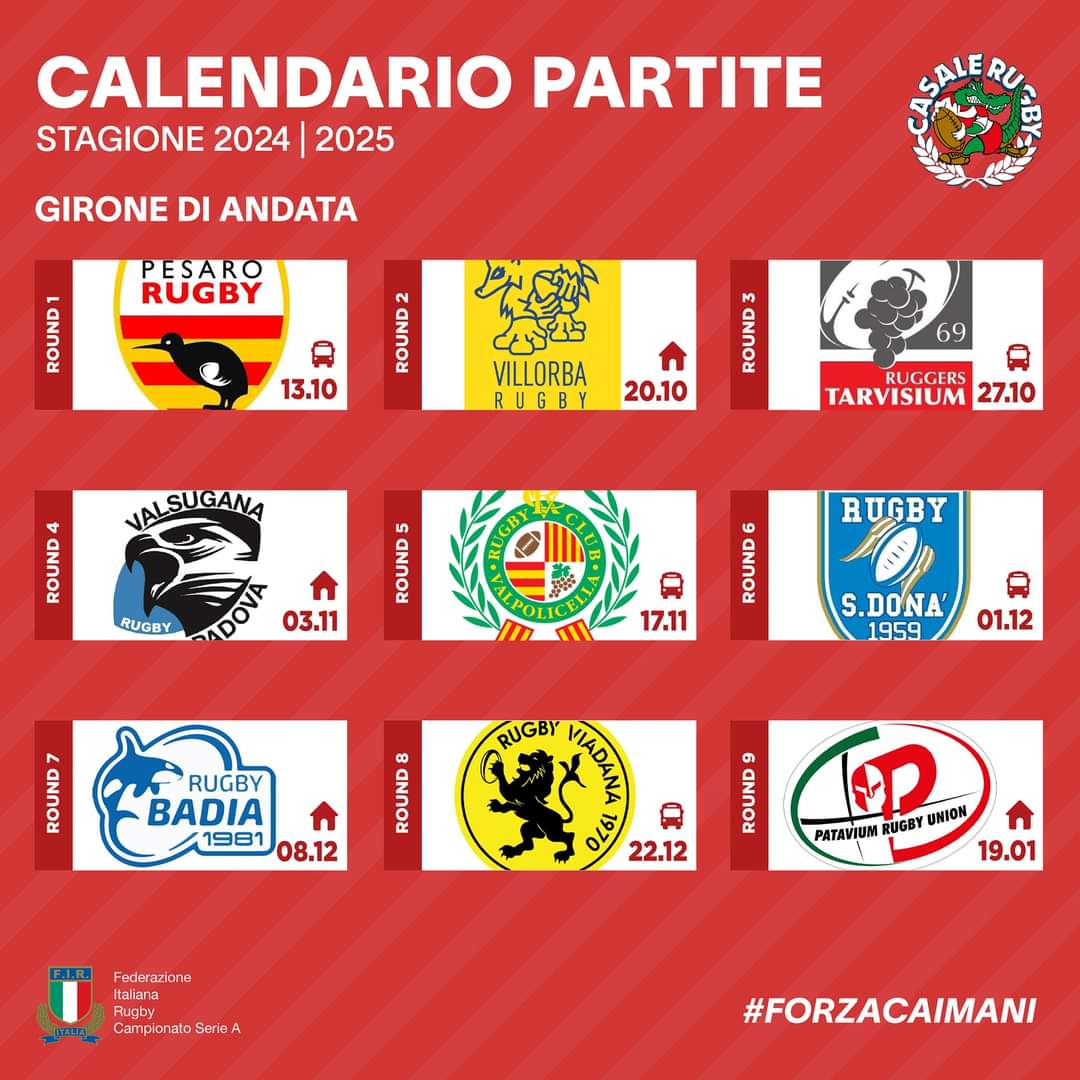 CALENDARIO PARTITE SERIE A